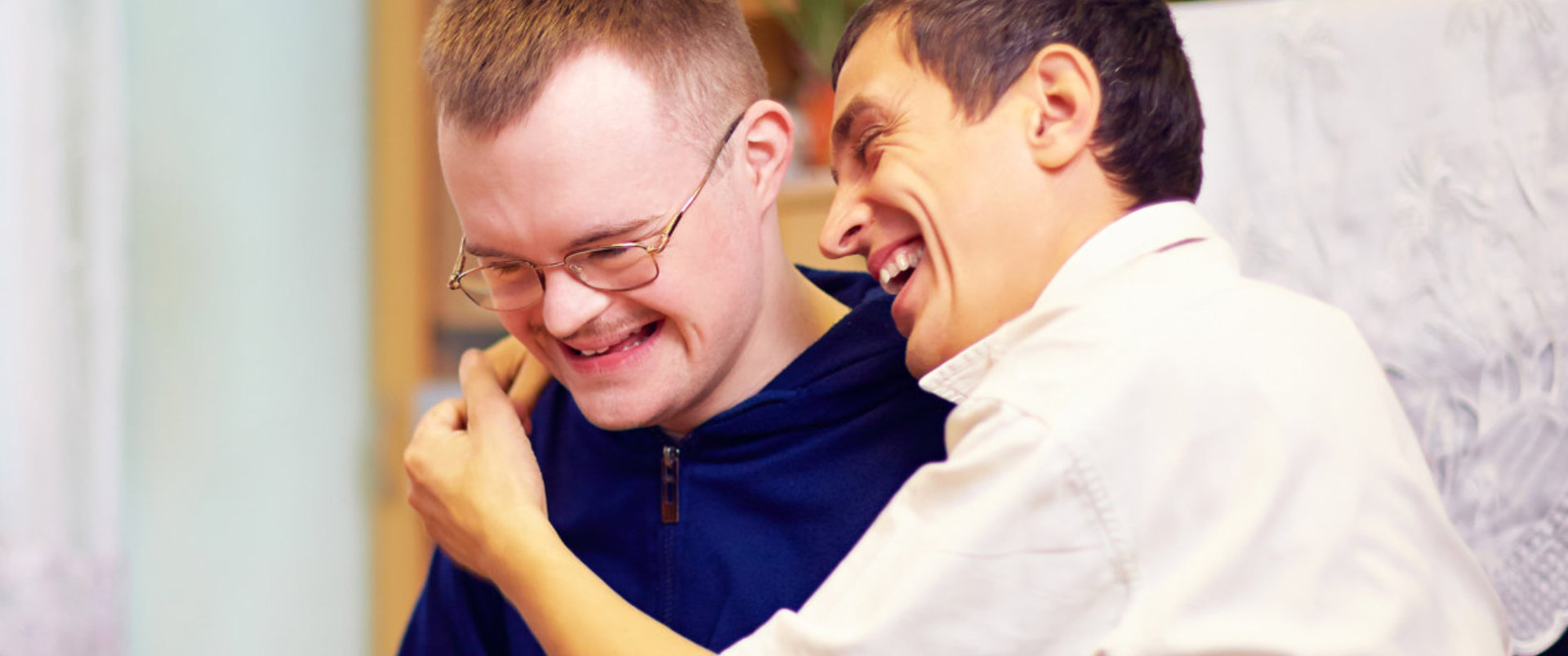 Father and son enjoying the moment